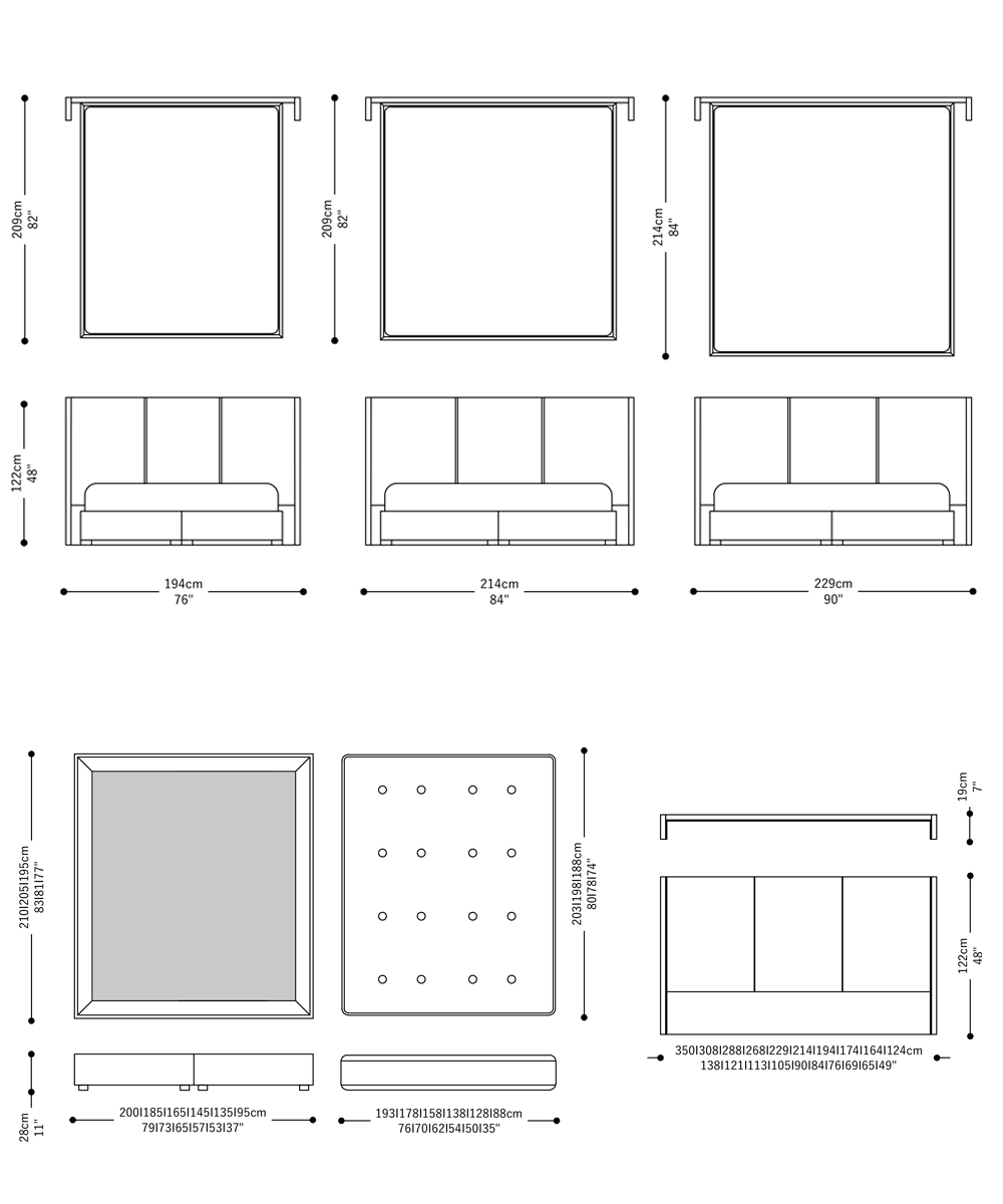 Image of the complete dimensions of the product